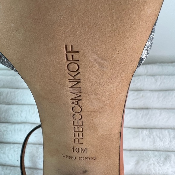 Rebecca Minkoff Ellie Silver Metallic pumps size 10 - Picture 3 of 5